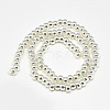 Electroplate Non-magnetic Synthetic Hematite Beads Strands G-Q465-38S-2