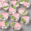 Transparent Enamel Acrylic Beads TACR-S155-003E-1
