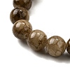 Natural Striped Stone Beads Strands G-D315-A01-03-8mm-4