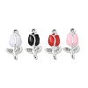 Alloy Enamel Rhinestone Pendants FIND-L024-19P-1