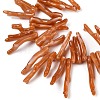 Opaque Acrylic Imitation Coral Beads Strands SACR-P033-01A-09-2