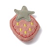 Cute Strawberry/Bowknot/Ice-cream/Flower Polyester & Cotton Hair Clips Set OHAR-WH0021-27-2