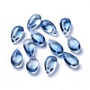 Transparent Glass Charms GLAA-O017-01G-1