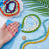 8 Strands 8 Styles Dyed Synthetic Turquoise Beads G-FH0002-61-3