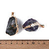 Raw Rough Natural Fluorite Pendants G-N349-13B-G-3