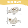 SUPERFINDINGS 2Pcs 2 Styles Ceramic Candle Holder AJEW-FH0004-10-2