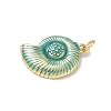 Sea Animals Brass Enamel Pendants KK-B155-02C-G-3