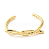 304 Stainless Steel Wire Wrap Cuff Bangles BJEW-Q773-06C-G-2