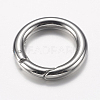 Tarnish Resistant 304 Stainless Steel Spring Gate Rings STAS-O114-030P-2