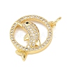 Brass Micro Pave Cubic Zirconia Pendants KK-H525-01A-G-2