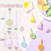 30Pcs 2 Styles Sports Opaque Resin Pendants RESI-CJ0005-35-2