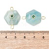 Faceted Natural Amazonite Carved Links G-T146-01G-04-3