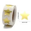 Metallic Foil Star Shape Paper Sticker Labels X-DIY-E023-03-2