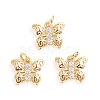 Brass Micro Pave Cubic Zirconia Pendants ZIRC-E164-18A-G-1