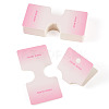 50Pcs Folding Paper Jewelry Display Cards ODIS-TA0001-07E-2