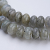 Natural Labradorite Beads Strands G-P354-01-8x5mm-3