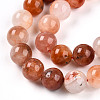 Natural Red Hematoid Quartz Beads Strands G-T140-10mm-01-4