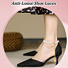   2 Pairs 2 Colors Women's Detachable ABS Plastic Imitation Pearl Beaded Shoe Laces for High Heels FIND-PH0007-46-6