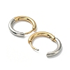 Ion Plating(IP) Two Tone 304 Stainless Steel Huggie Hoop Earrings EJEW-A106-02C-2