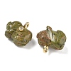 Natural Unakite Carved Pendants GG-CBA105B-03B-G-2