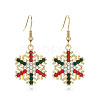 Snowflake Alloy Dangle Earrings FS-WGD9918-10-1