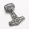 304 Stainless Steel Pendants STAS-E133-076AS-1