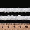 Baking Paint Crackle Glass Beads Strands DGLA-N019-02A-04-4