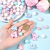 5 Styles Silicone Beads SIL-YW0002-49-5