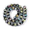 Handmade Foil Glass Lampwork Beads Strands DICH-T023-02-2
