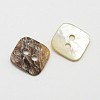 2-Hole Square Mother of Pearl Buttons SHEL-N033-04-2