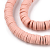 Handmade Polymer Clay Bead Strands X-CLAY-S094-6mm-A01-4
