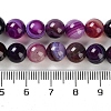 Natural Striped Agate/Banded Agate Beads Strands G-Z060-A01-B12-5