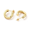 Brass Micro Pave Cubic Zirconia Stud Earrings EJEW-P254-02G-2
