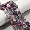 Natural Purple Fluorite Beads Strands X-G-G184-A01-01-2