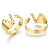 (Jewelry Parties Factory Sale)Alloy Cuff Finger Rings RJEW-S038-195V-G-NR-1