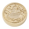 Christmas Series Wax Seal Brass Stamp Head AJEW-M037-01G-10-2