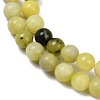 Natural Lemon Jade Beads Strands G-F591-27-6mm-3