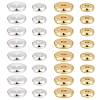 48Pcs 2 Size 2 colors Brass Spacer Beads Set KK-LS0001-03-3