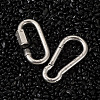 6Pcs 2 Style 304 Stainless Steel Rock Climbing Carabiners STAS-TA0001-33P-13