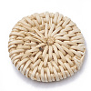 Handmade Reed Cane/Rattan Woven Beads X-WOVE-Q075-20-2