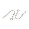 Tarnish Resistant 316 Stainless Steel Earring Hooks X-STAS-C059-10P-2