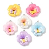 Opaque Resin Pendants RESI-D016-02C-2