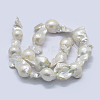 Natural Baroque Pearl Keshi Pearl Beads Strands PEAR-K004-15-2