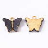 Alloy Acrylic Pendants X-ENAM-R136-01J-1