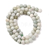Natural Myanmar Jade/Burmese Jade Beads Strands G-D0001-08-6mm-01-5