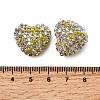 Sparkling Acrylic Heart Beads with Rhinestone Embellishment LS-OACR-NH0001-02A-05-3