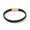 Microfiber Braided Cord Bracelets BJEW-P278-05-2