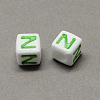 Large Hole Colorful Acrylic Letter European Beads SACR-Q104-02Z-2
