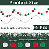 4Pcs Pom Pom Ball with Polyester Cord Hanging Banners AJEW-CP0009-76B-2