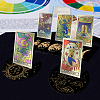4Pcs 4 Style Wooden Tarot Card Stand Holder DJEW-WH0041-005-5